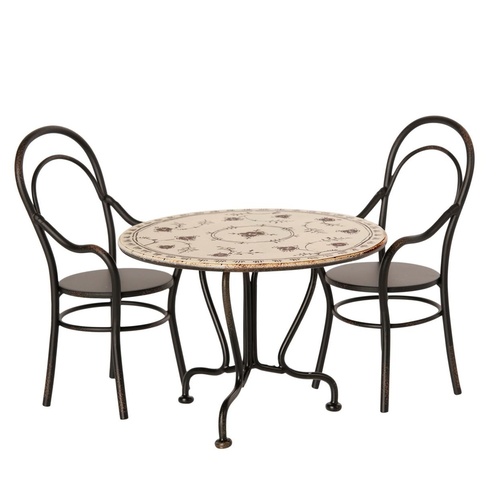 Maileg Dining Table Set With 2 Chairs The Dolls House Boutique