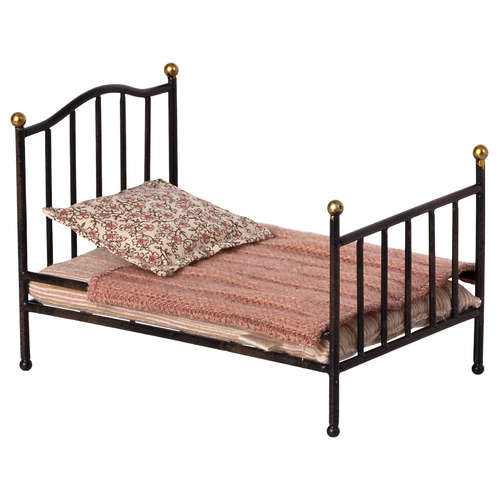 Maileg Vintage Bed - Micro - Anthracite