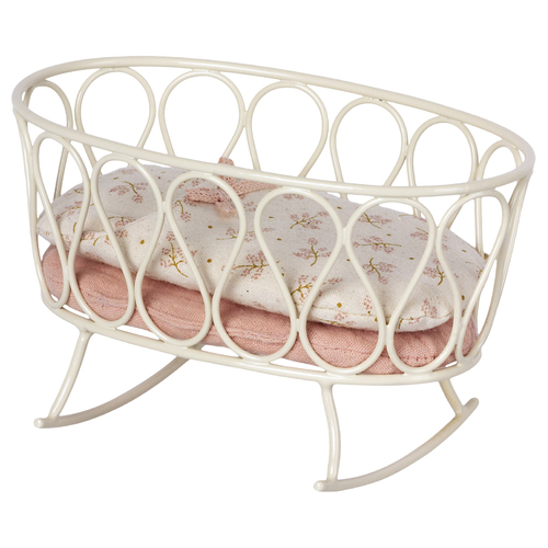 Maileg Cradle with Sleeping Bag - MY - Rose