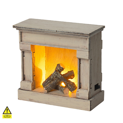 Maileg Miniature Fireplace - Off-White