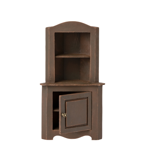 Maileg Miniature Corner Cabinet - Brown