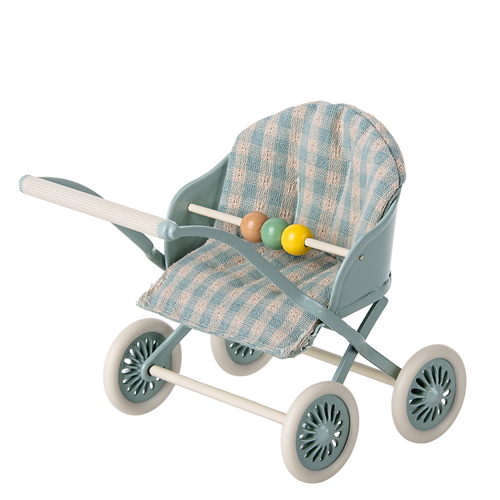 Maileg Twin Stroller Baby - Mint