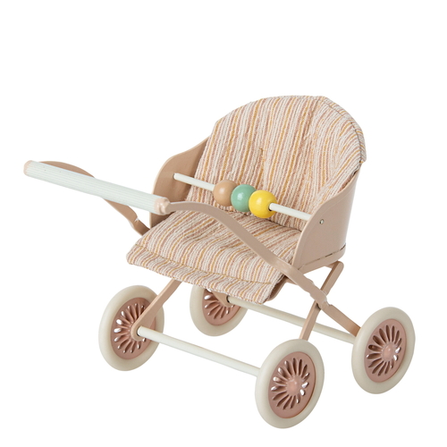 Maileg Twin Stroller Baby - Rose