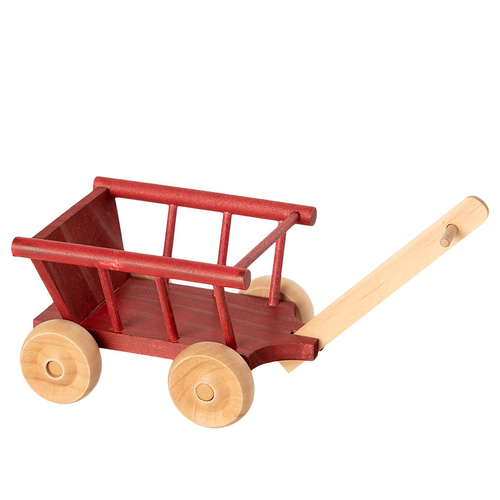 Maileg Wagon - Micro - Dusty Red