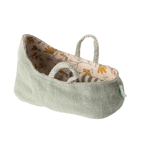 Maileg Carry Cot - My - Dusty Green