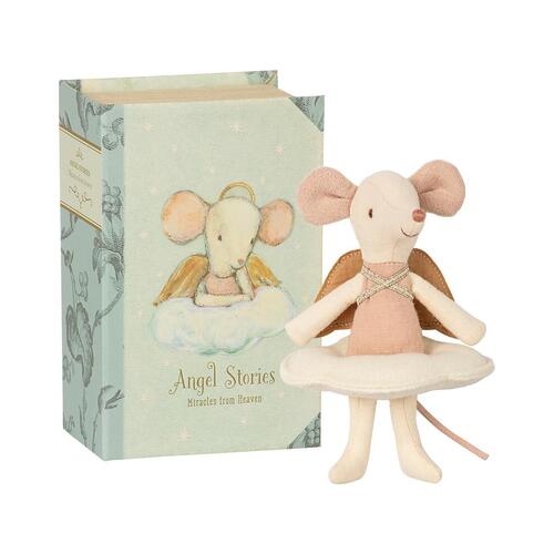 Maileg Angel Big Sister Mouse in Book