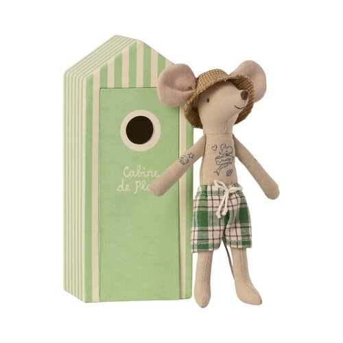 Maileg Dad Mouse in Cabin