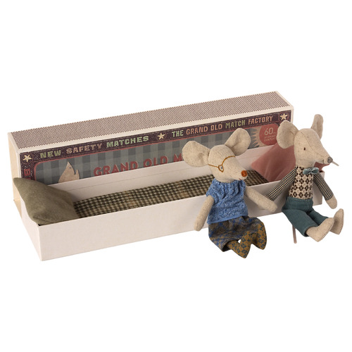Maileg Grandma and Grandpa Mice in Box