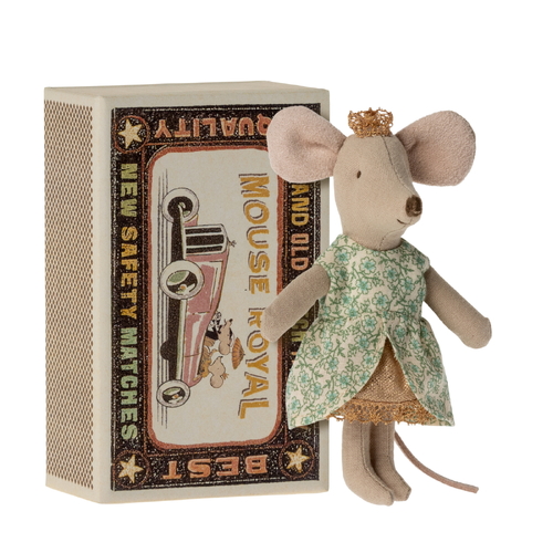 Maileg Princess Mouse in Matchbox
