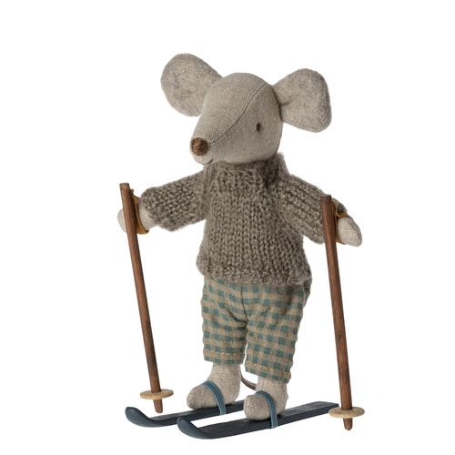 Maileg Winter Mouse with Skis - Big Brother
