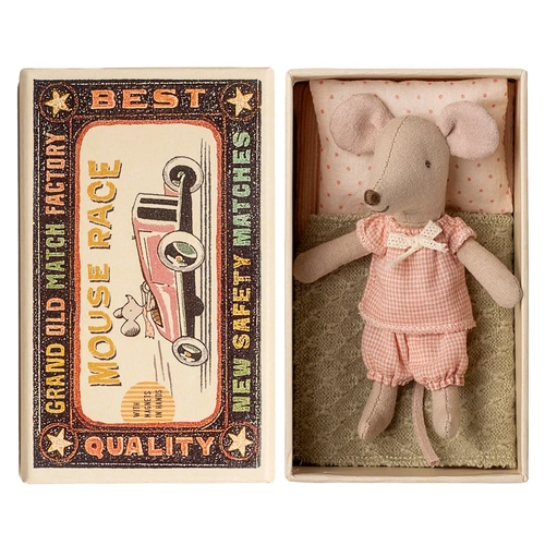 Maileg Little Sister Mouse in Matchbox