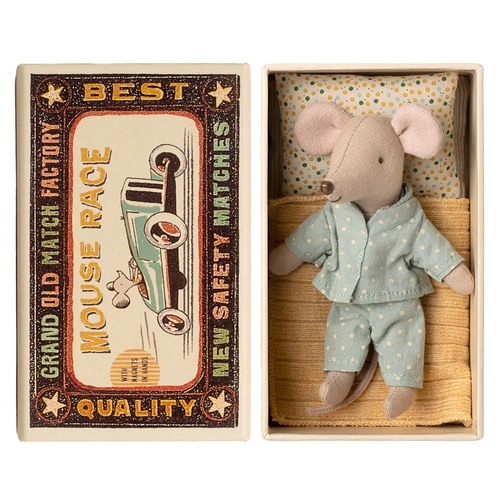 Maileg Little Brother Mouse in Matchbox