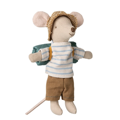 Maileg Hiker Mouse Big Brother - Blue Stripes