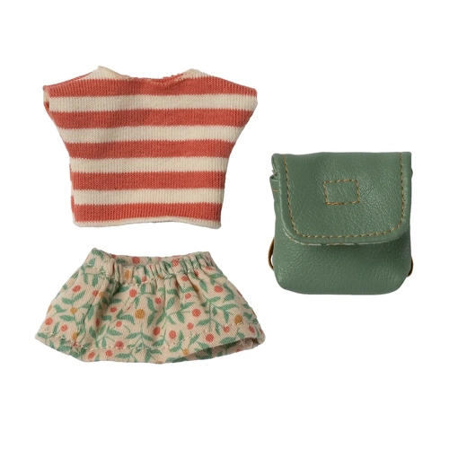 Maileg Clothes and Bag - Big Sister Mouse - Green