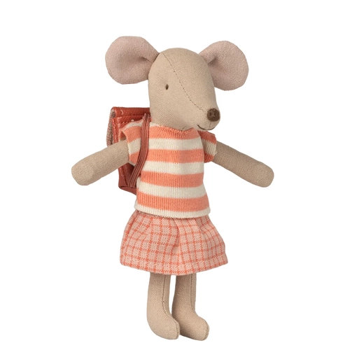 Maileg Tricycle Mouse Big Sister - Coral