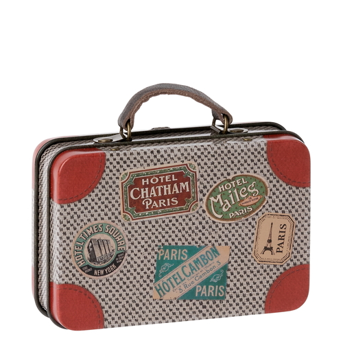 Maileg Metal Suitcase - Grey Travel