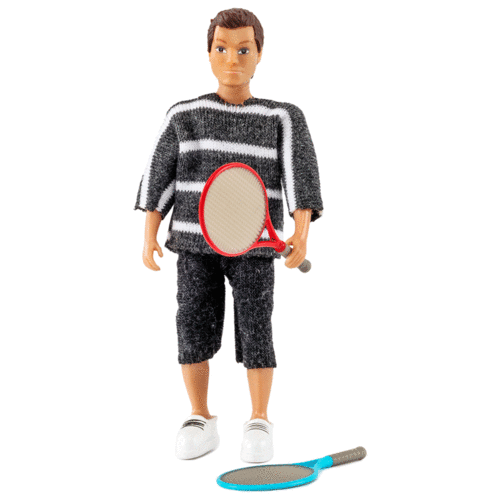 Lundby Father Doll & Tennis Racquets
