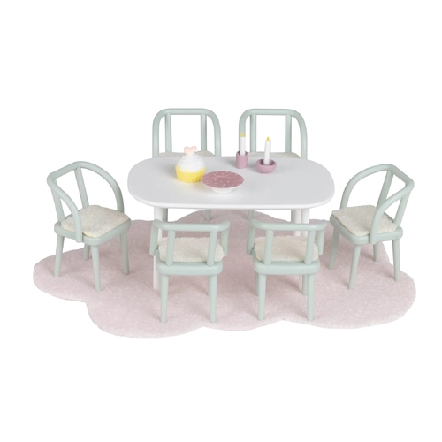 Lundby Dining Room Doll House Furniture, 6 Pieces
