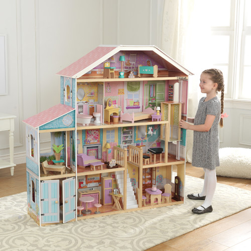 KidKraft Grand View Mansion Dollhouse with EZ Kraft Assembly™