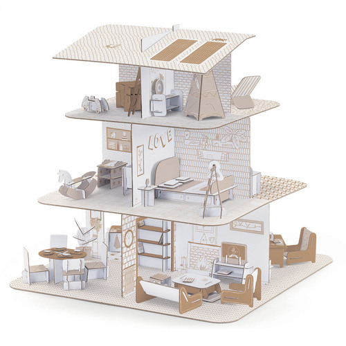 Djeco Cut Out DIY Dolls House