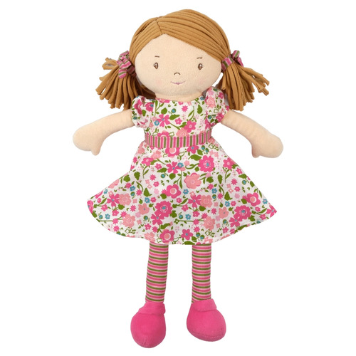 Bonikka Fran Doll with Light Brown Hair & Floral Pink Dress