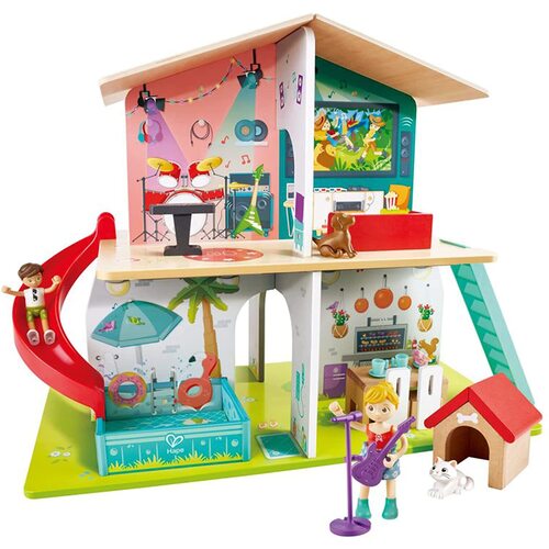 Hape Rock & Slide Musical Dollhouse