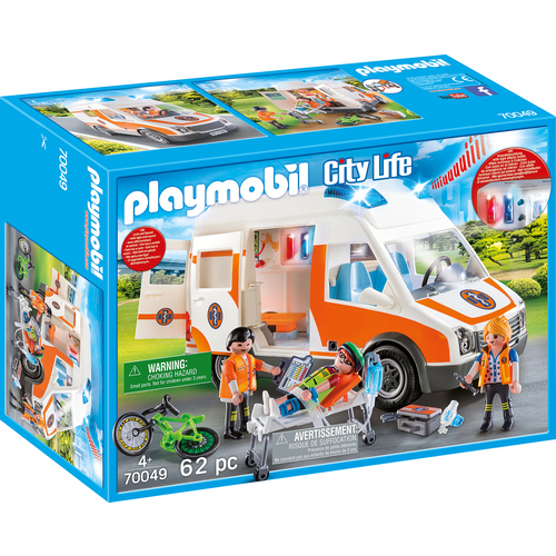 Playmobil Emergency Ambulance with Flashing Lights