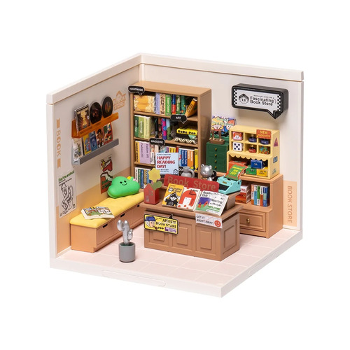 Rolife Plastic Miniature House - Fascinating Book Store