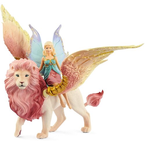 Schleich Fairy in Flight on Winged Lion