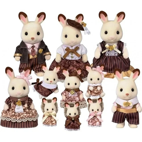 Sylvanian Families Chocolate Rabbit Family Anniversary Set