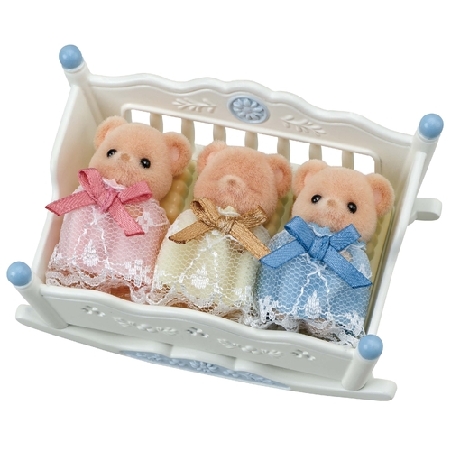 Sylvanian Families Biscuit Bear Sleepy Triplets