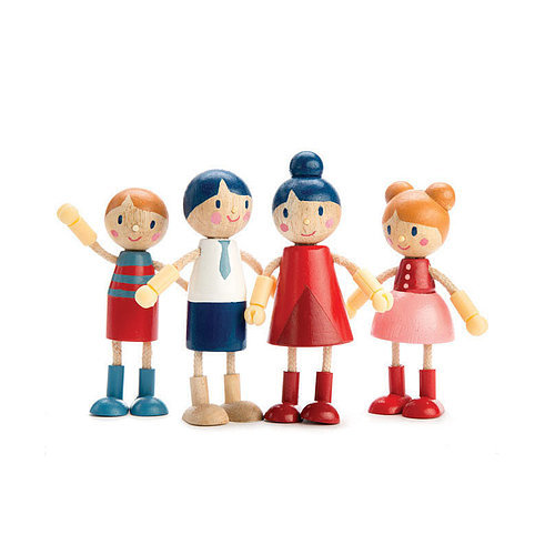 Tender Leaf Toys Poseable Wooden Doll Family