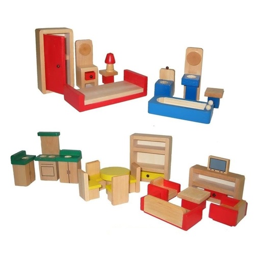 Fun Factory Doll House Furniture 26pc Set - Basic Range